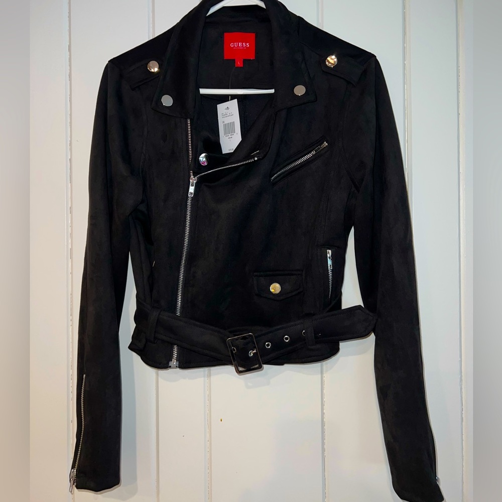 Guess Portia Suede Moto Jacket